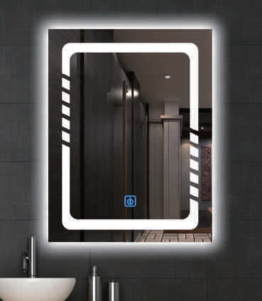 Bathroom mirror with LED light