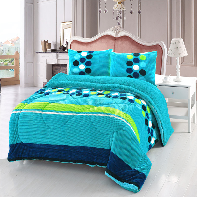 100% polyester printed flannel quilts