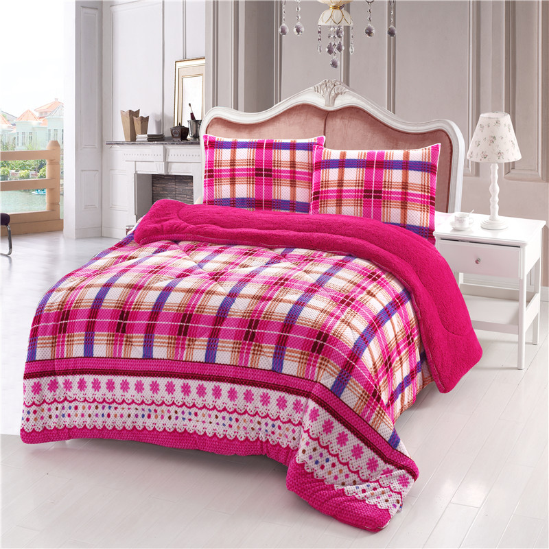 100% polyester printed flannel quilts