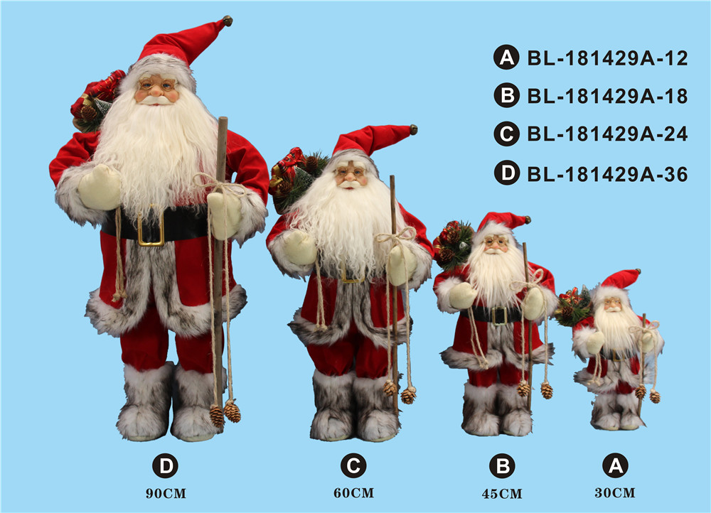 30cm/45cm/60cm/90cm height set of Santa Clause