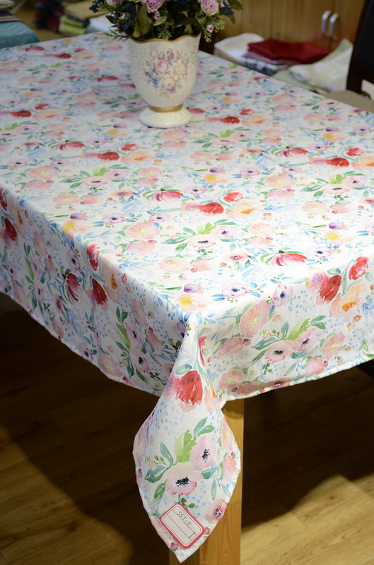 AAA flower design digital printing tablecloth