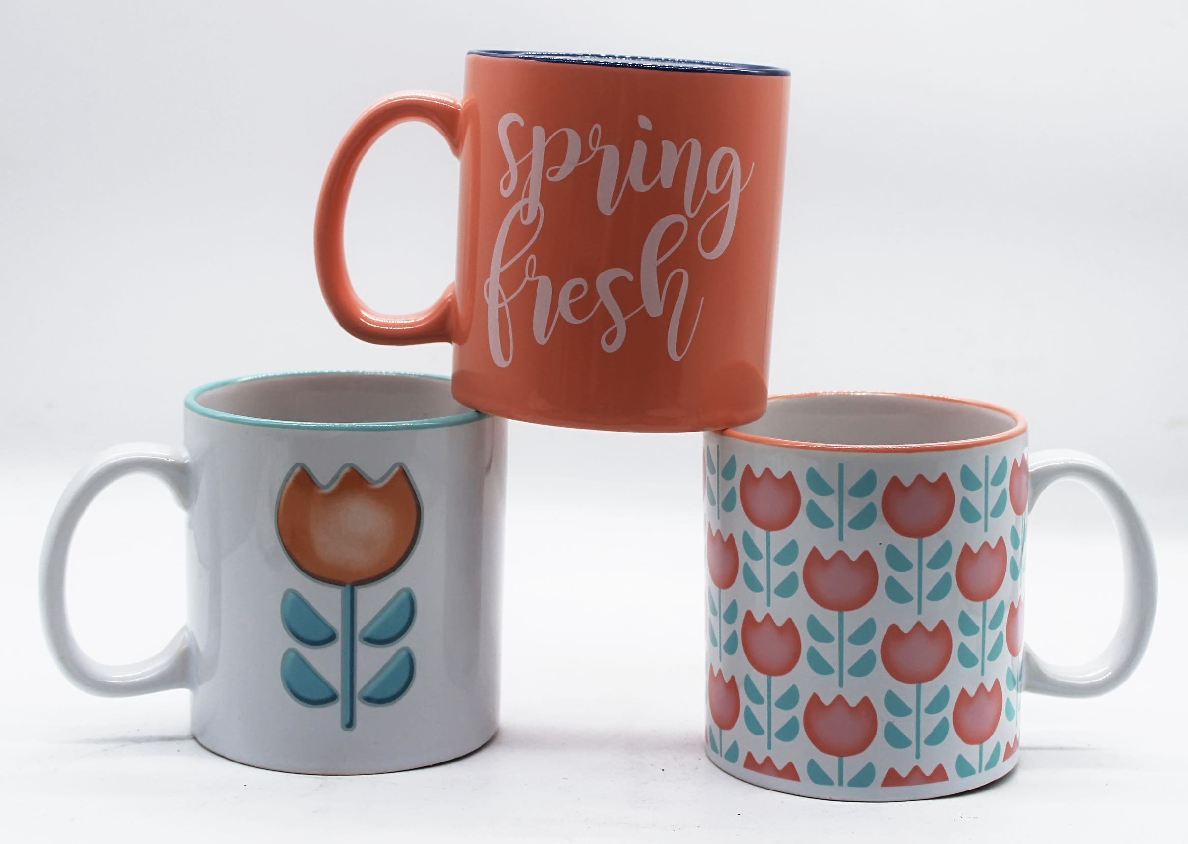 12OZ ceramic color coated mug with decal