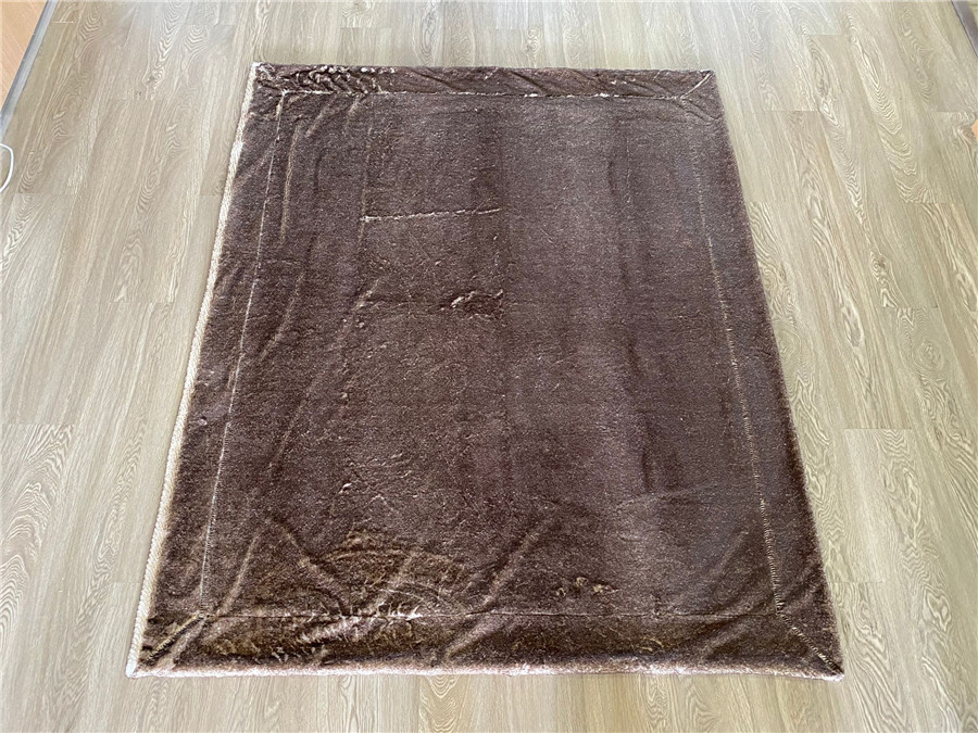 Ready To Ship Pv And Rabbit Fur Throw Blanket