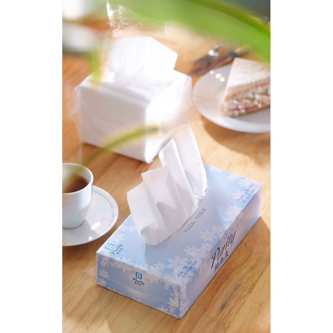 Wood Facial Tissue manufactures virgin wood paper tissue