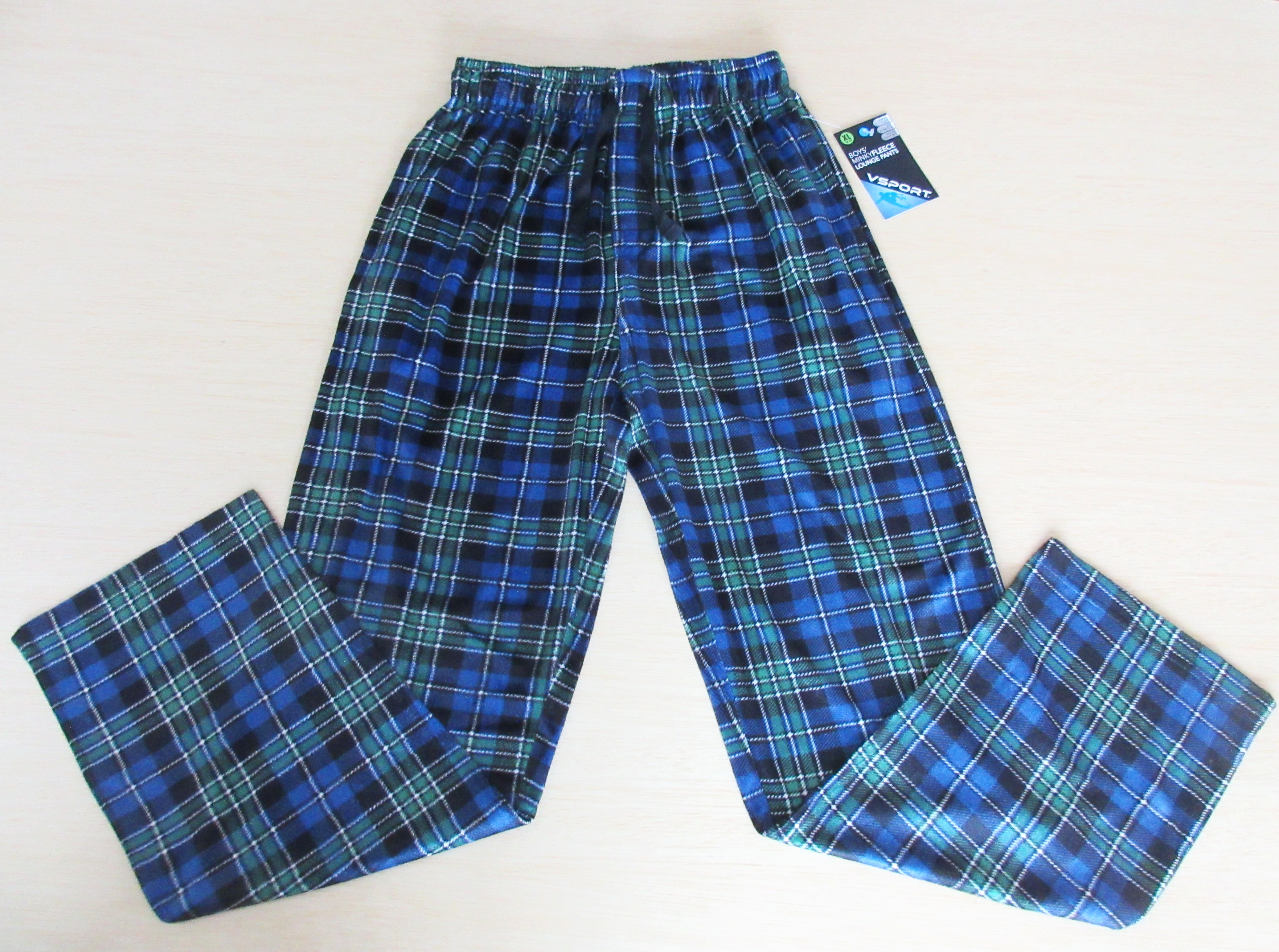Pant custom boys pajama pants plaid printed pants kids super soft minky fleece