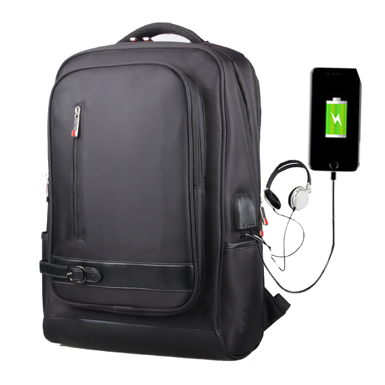 USB watperoof laptop backpack with charger