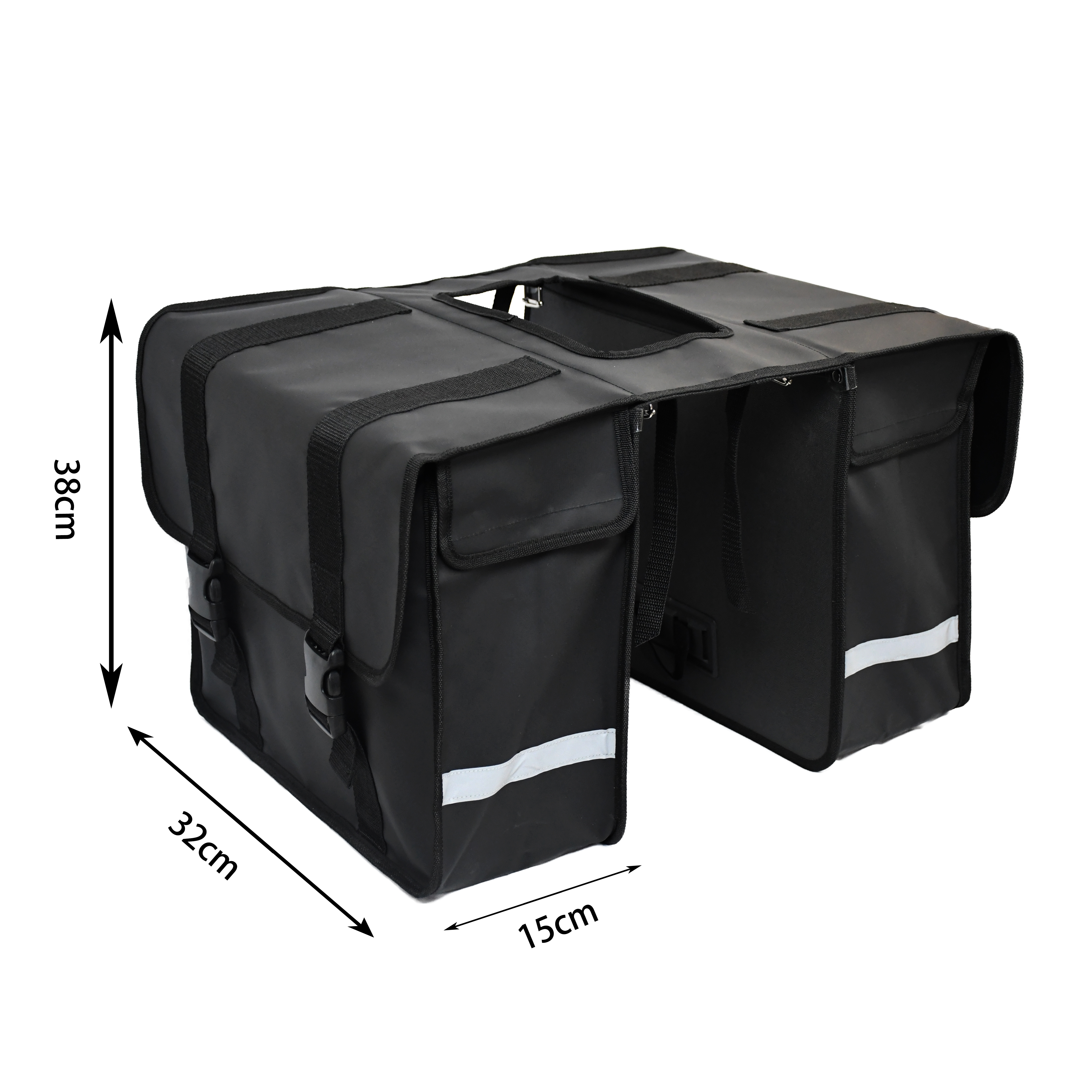 Double Size Pannier Bike Bags Waterproof canvas bag delivery boxes water bag bicycle frame