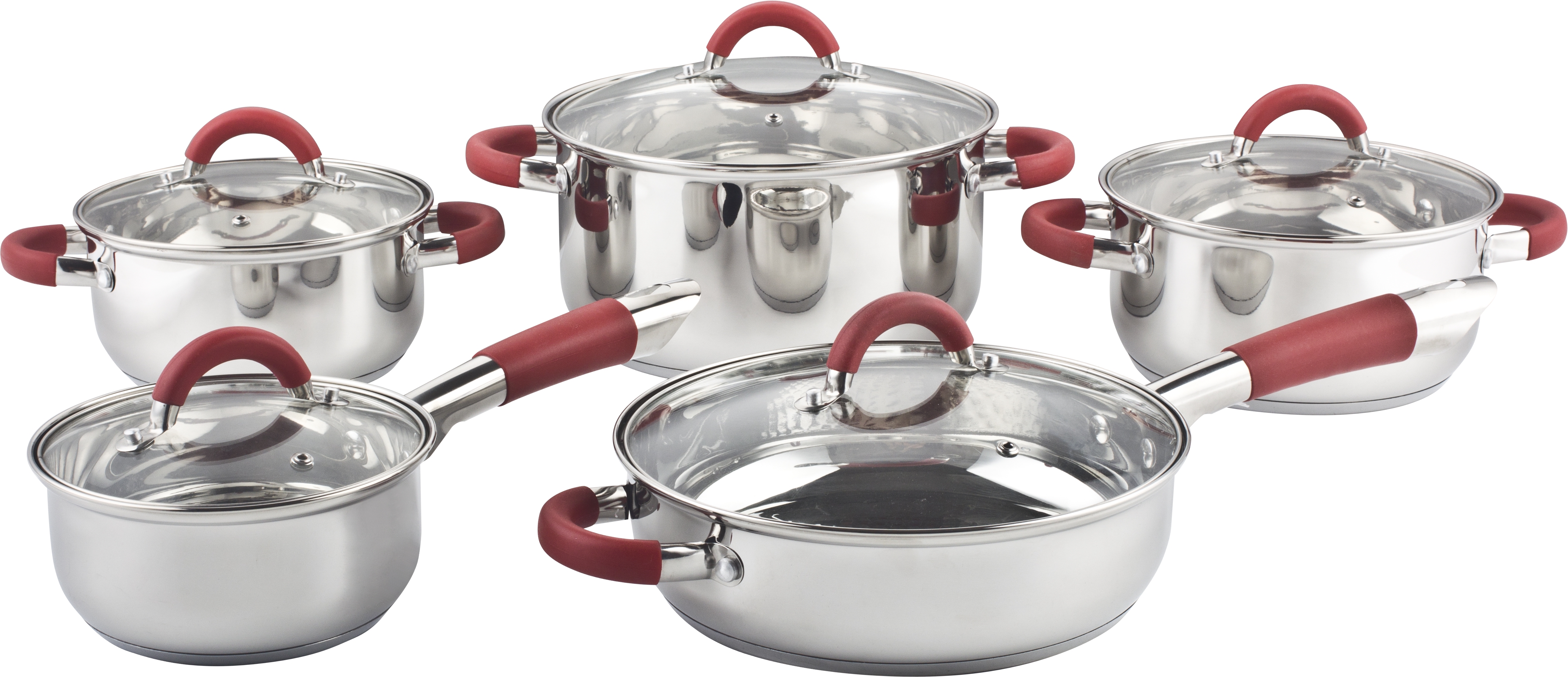 Stainless steel cookware set 10pcs
