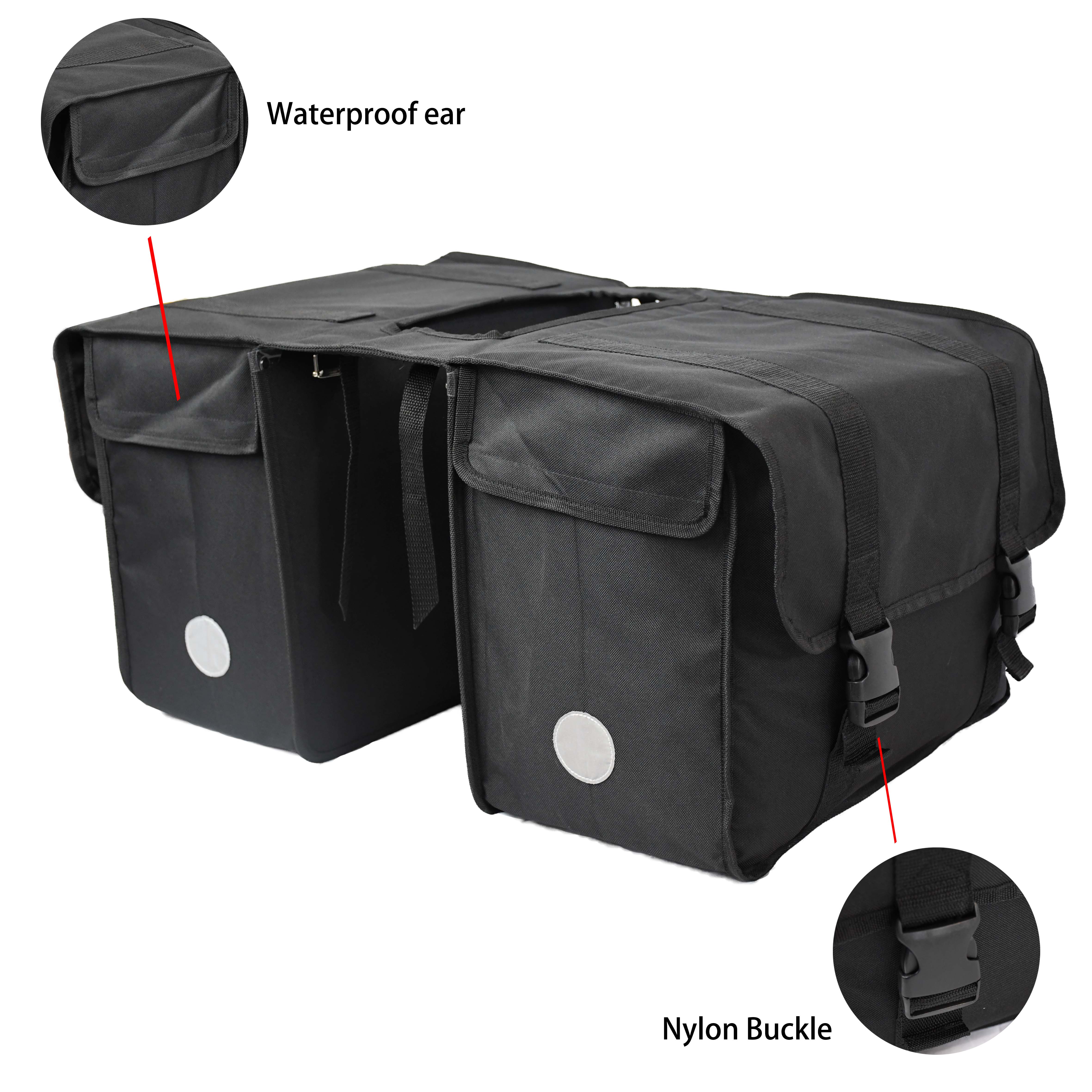 Pannier Bike Bags Waterproof canvas bag delivery boxes water bag bicycle frame handlebar rear seat