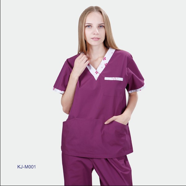 V-neck scrub set