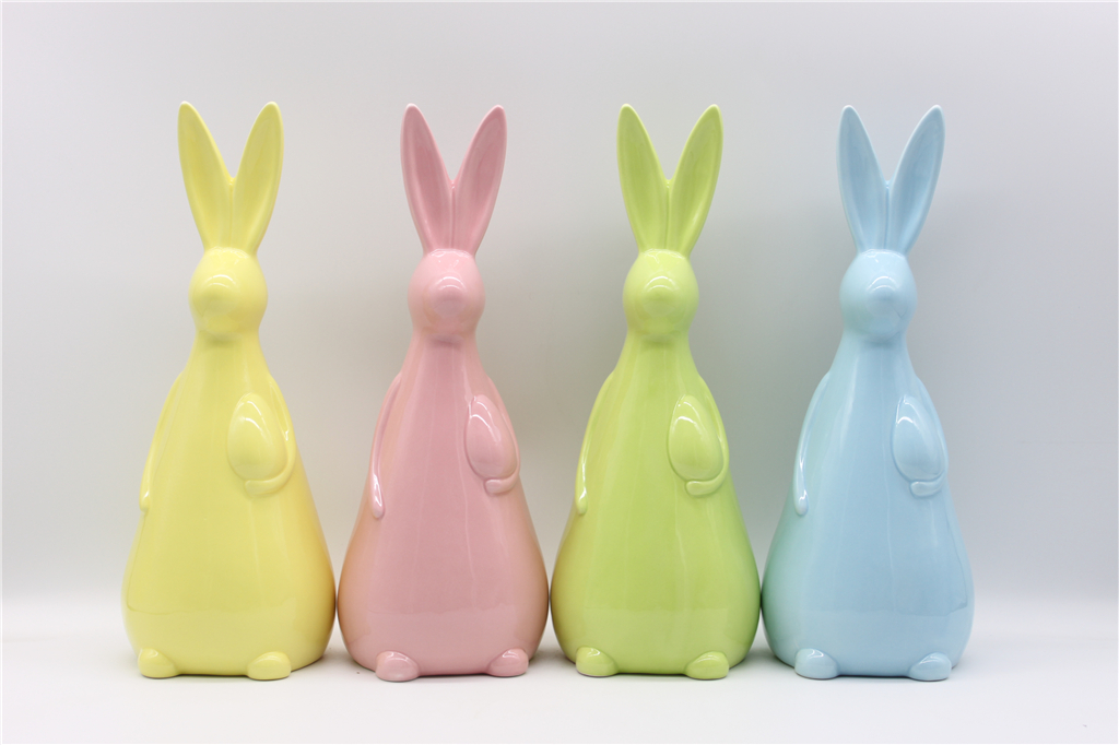 Ceramic Easter bunny decorations