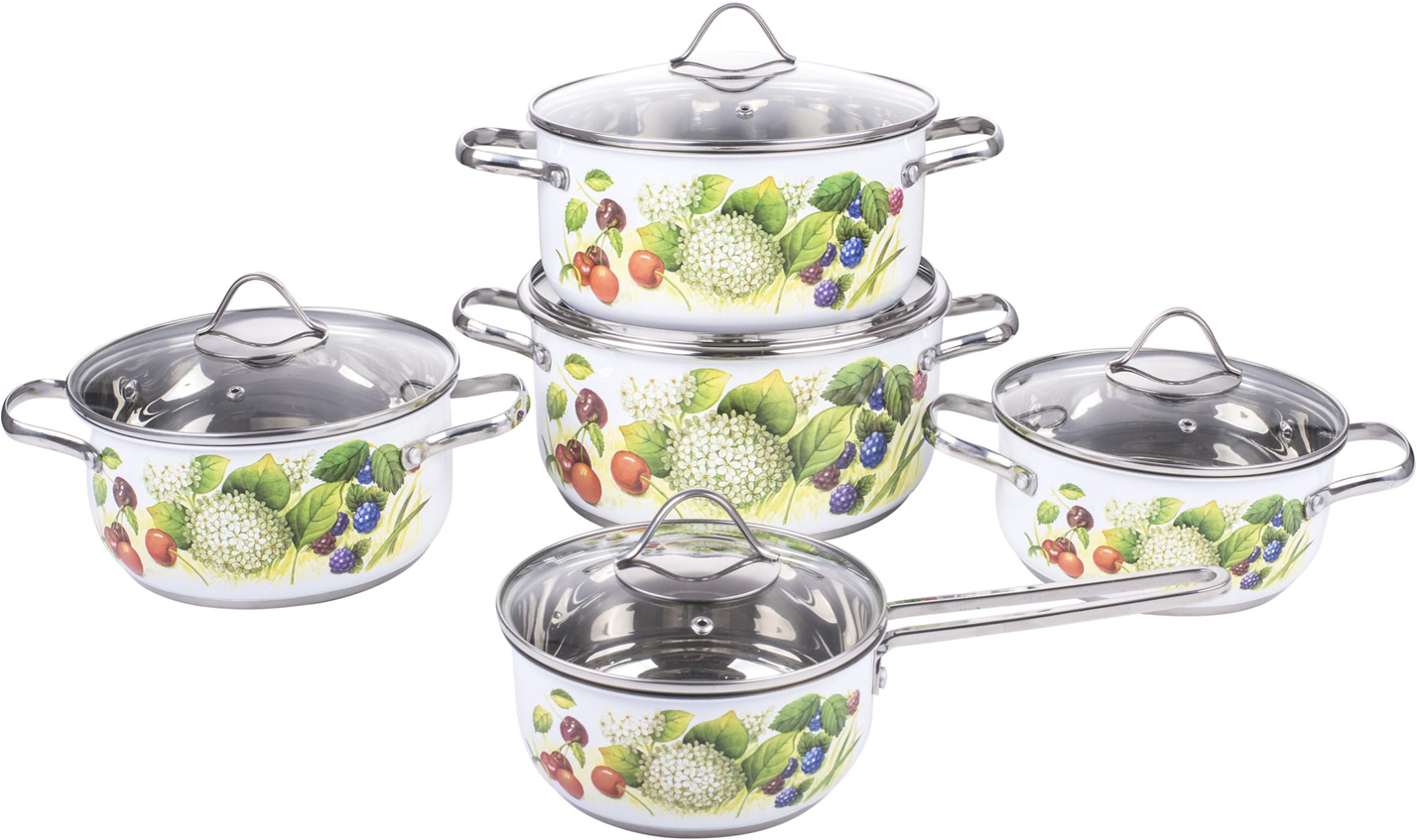 Stainless steel cookware set 10pcs