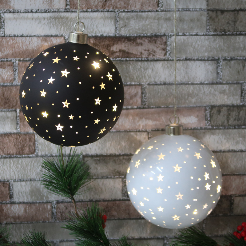 Glass ball with diamonds Christmas ornament tree decoration