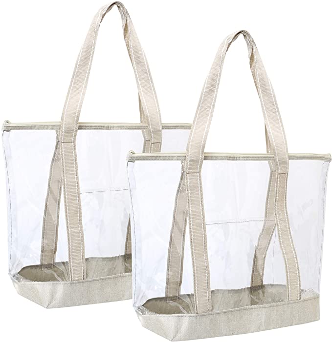 Easy Carry Waterproof Clear Transparent Pvc Plastic Ladies Tote Bag Women Handbags