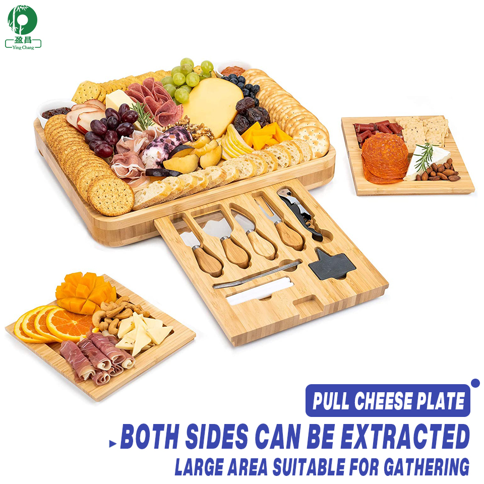 Bamboo pull cheese board