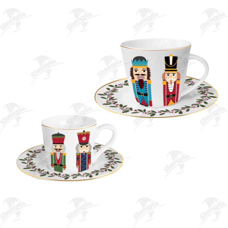 220ML Cup&Saucer with Xmas Design