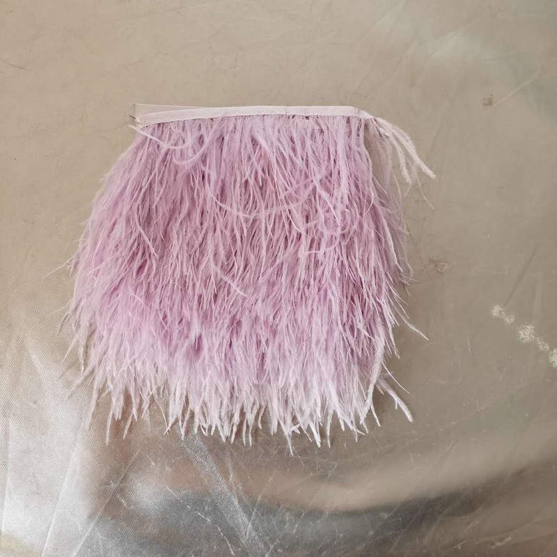 13 cm--15 cm Soft dyed ostrich feathers trim for decoration