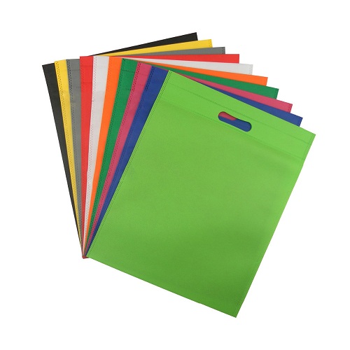 Custom Personalized D Cut Non Woven Bags With Logos Promotional