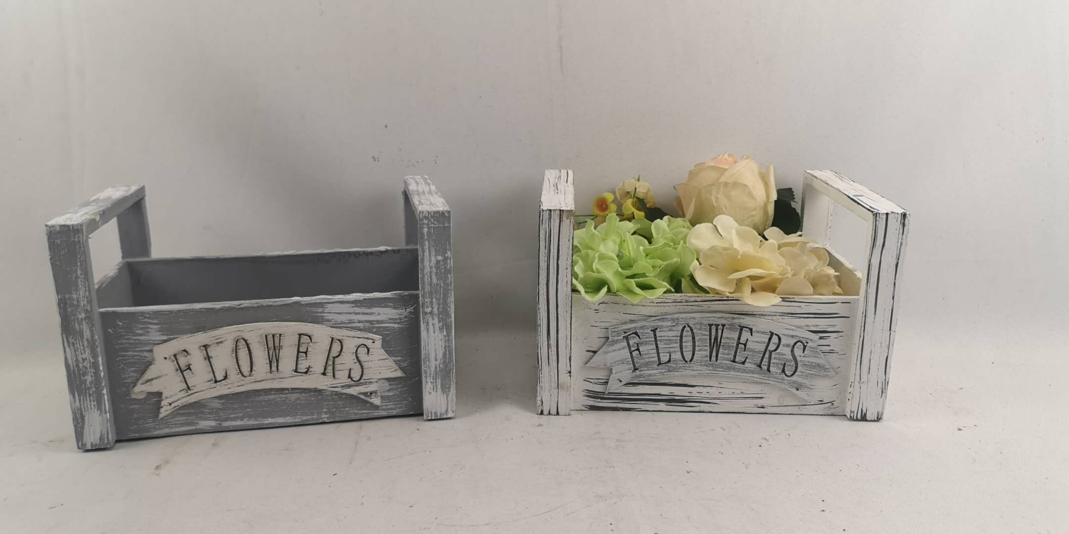 wooden planter