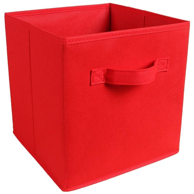 Recycled Durable Foldable Clothing Non Woven Fabric Cube Storage Box