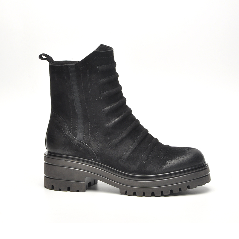 Ladies Moto-inspired ankle boot snow boot W509B-09