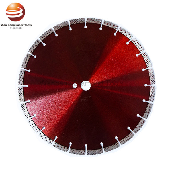 Laser welded diamond saw blade for general purpose with HP special segment