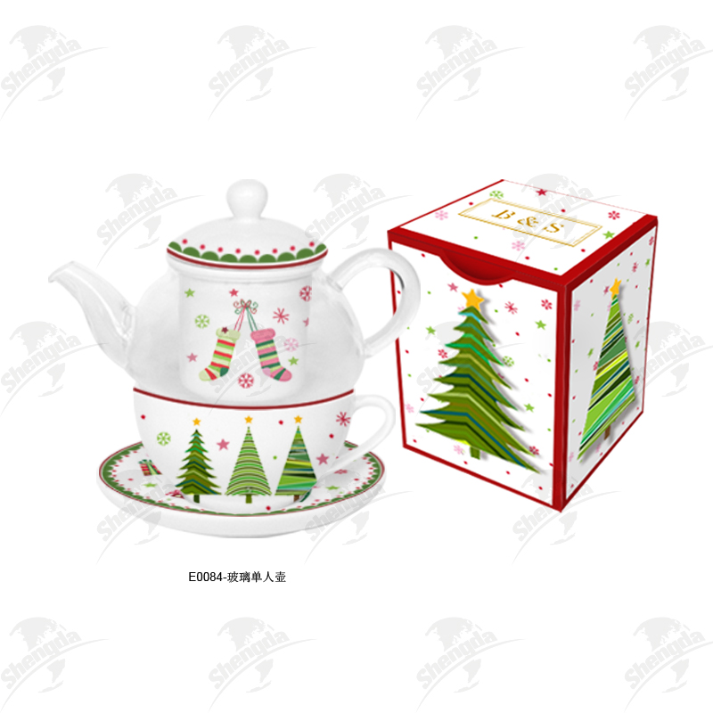 Tea For One with Christmas Design
