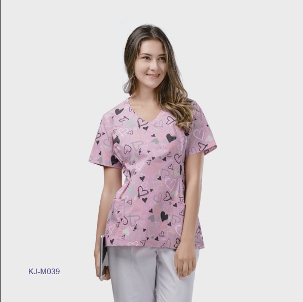 female washable scrub set