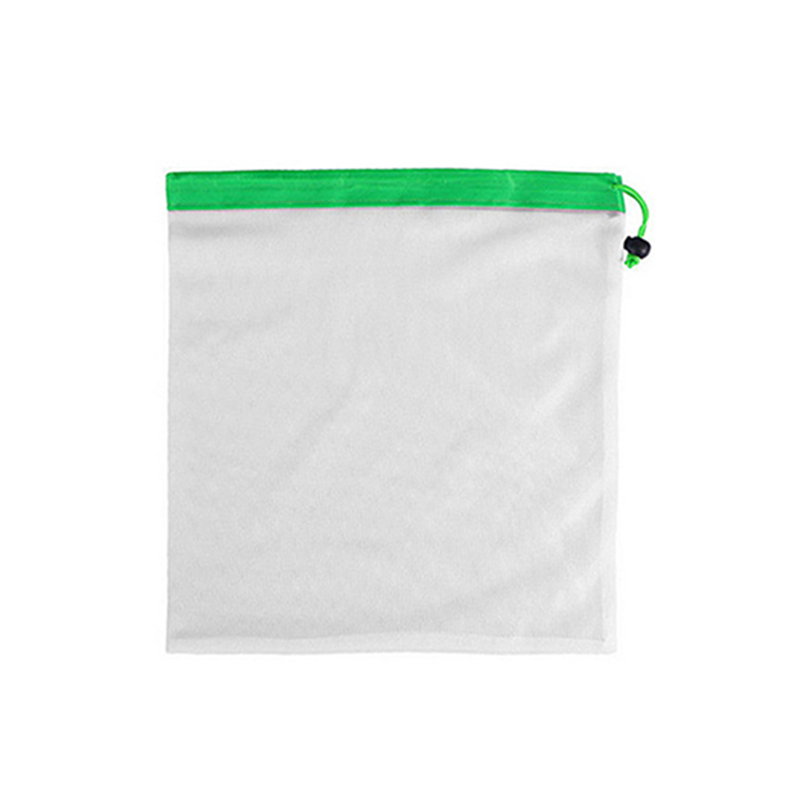 Factory Direct Price Washable Reusable Mesh Bags Drawstring Bag For Grocery Shopping Use