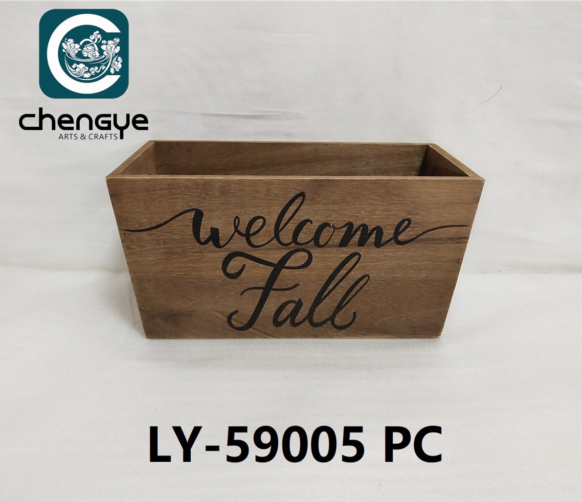 wooden box with screened design for Harvest season