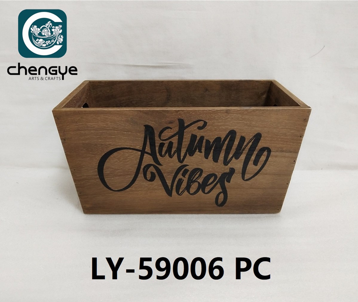 wooden box with screened design for Harvest season