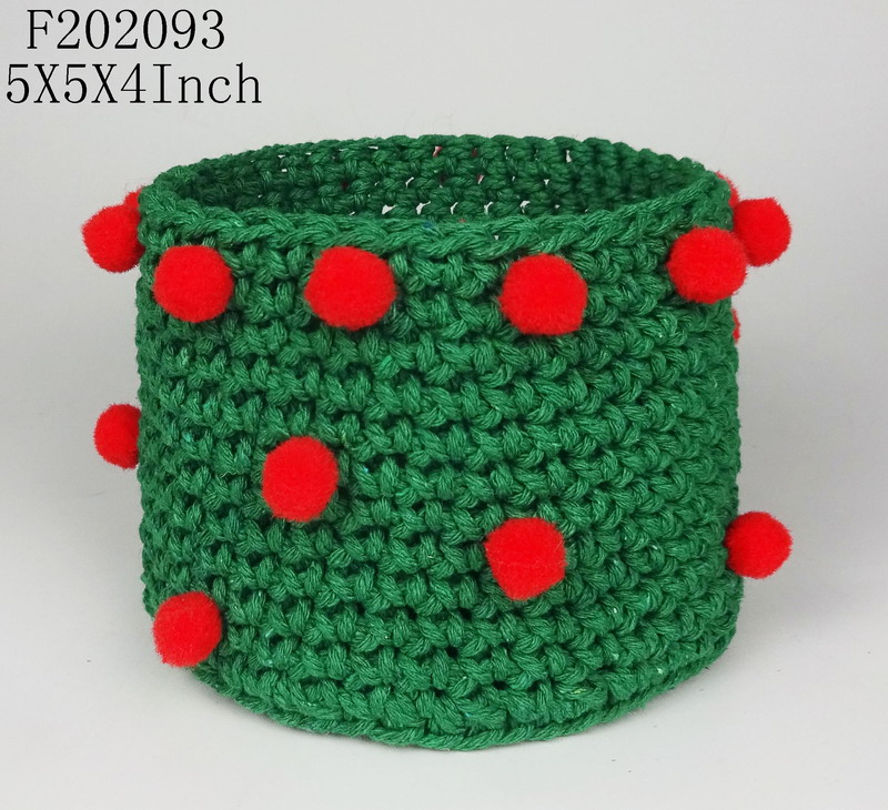 Christmas Basket,Pot Cover,