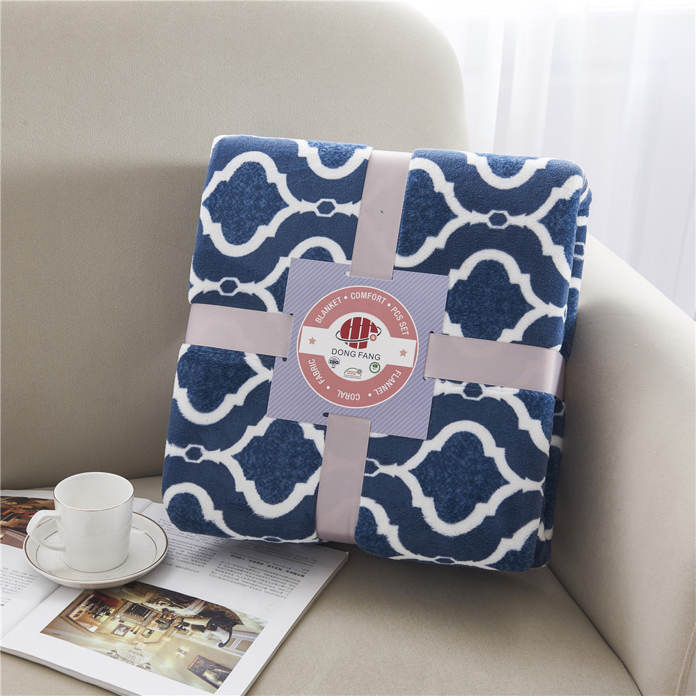 Milk velvet printed blanket