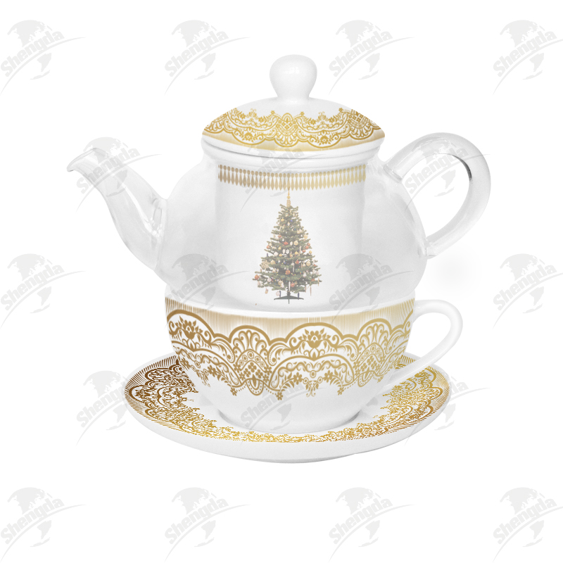 Tea For One with Christmas Design
