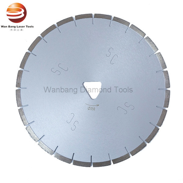 350mmLaser welded diamond saw blade for fresh concrete SOFT-CUT machine