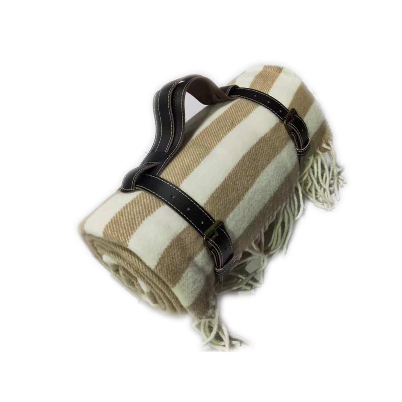 Indoor&outdoor plain 100% wool blanket sofa cover plaid