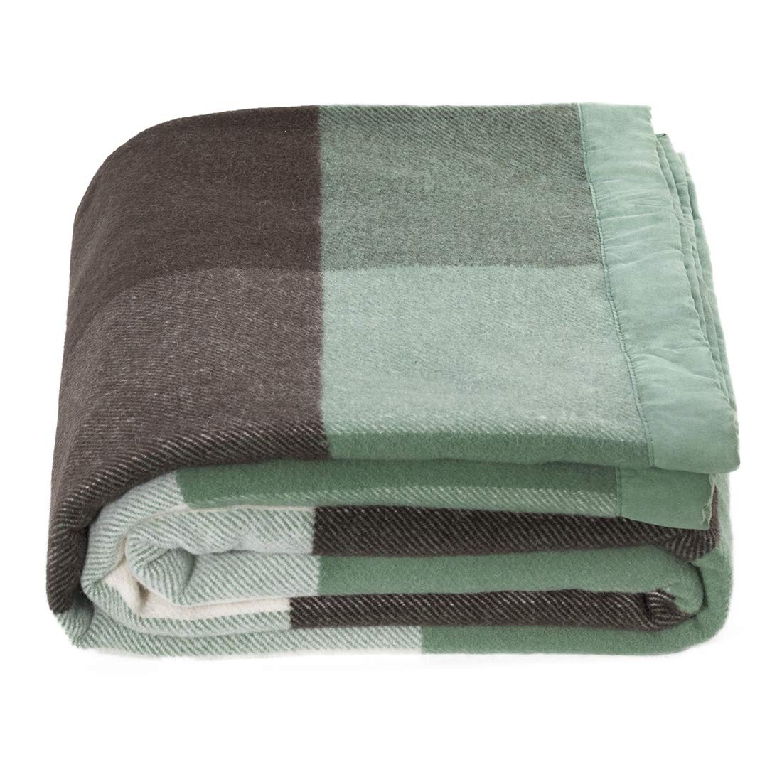 indoor&outdoor plain 100% wool blanket sofa cover plaid for bedroom