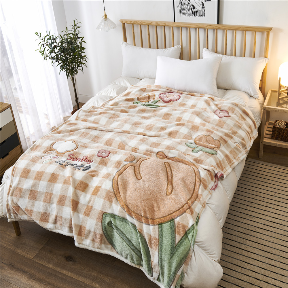 100% polyester printed flannel fabric