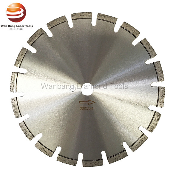 300mm Laser welded diamond tuck point saw blade with flattop rooftop segment