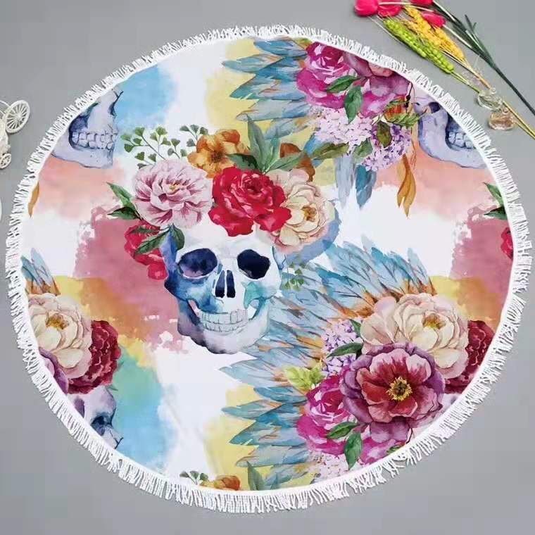 Round Beach Towel With Tassel