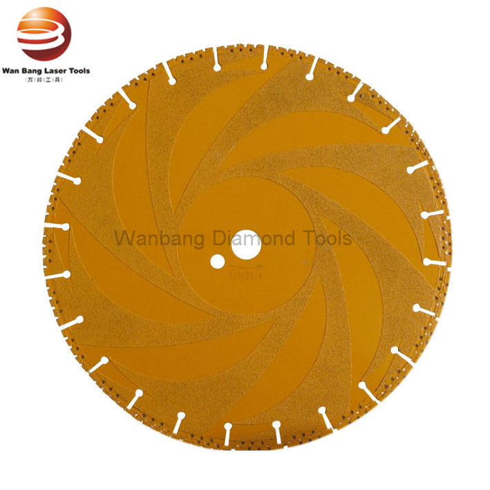 300-400mm Segmented vacuum brazed diamond saw blade
