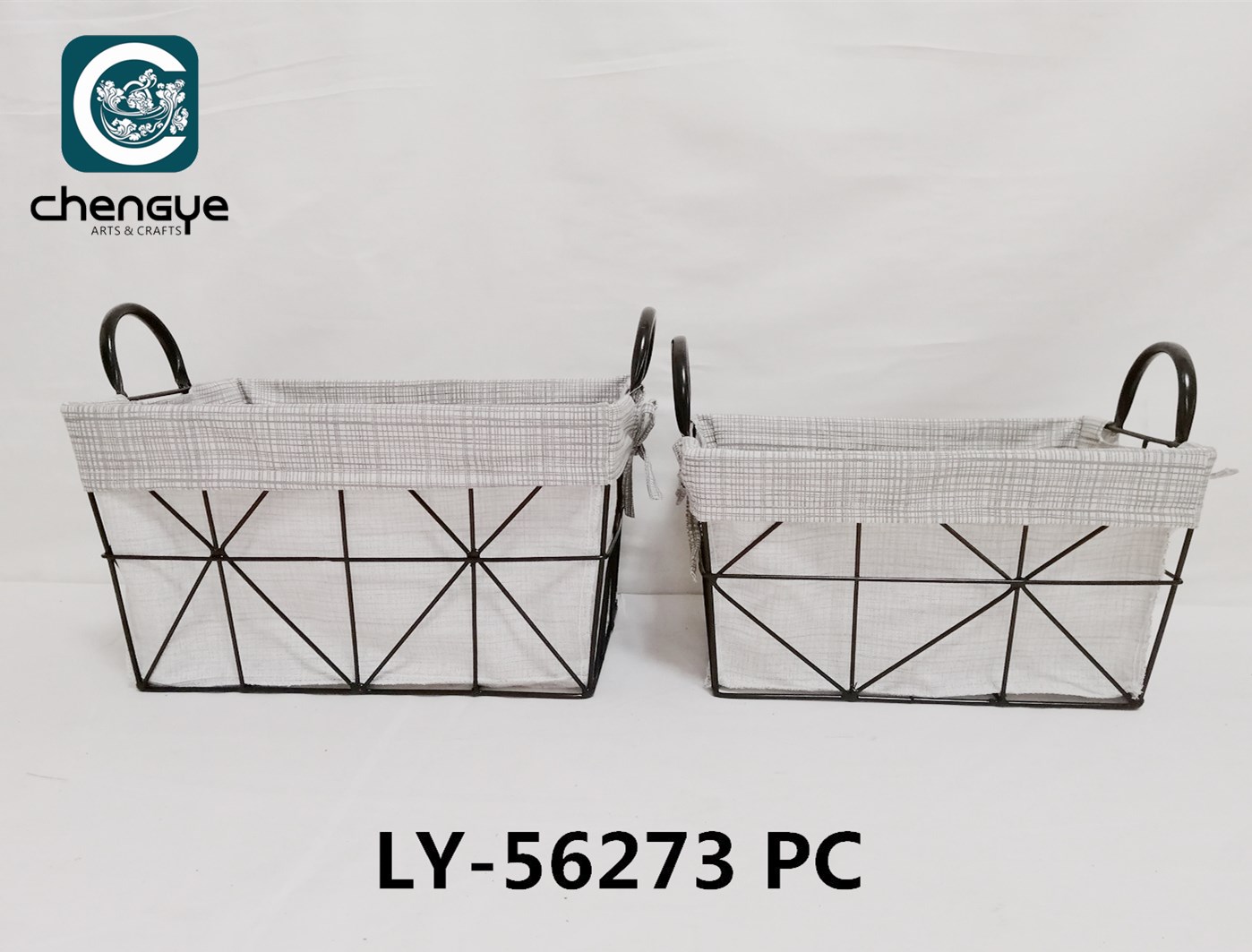Handmade wire storage baskets metal with liners