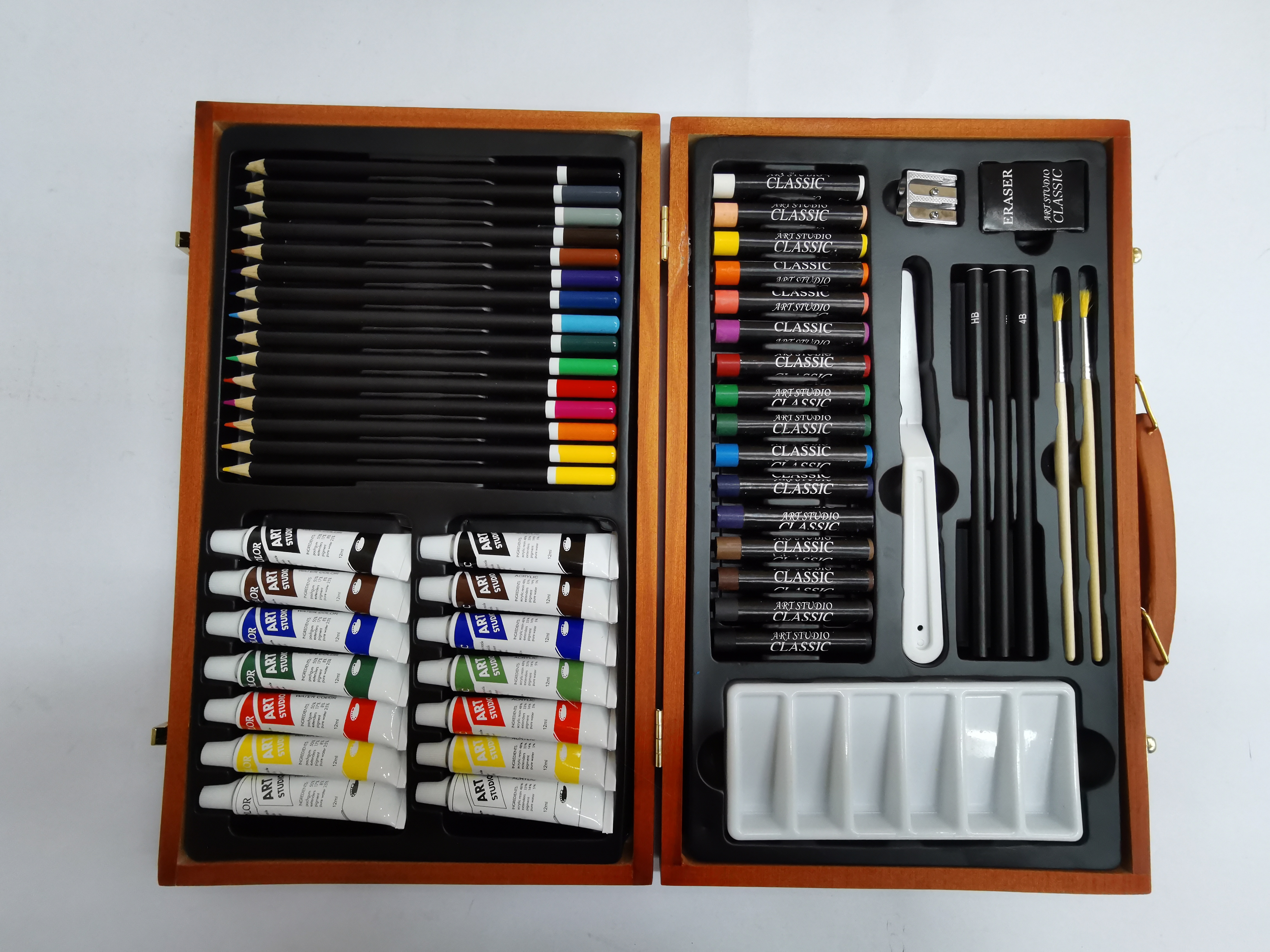 55pcs Wooden Box Art Set