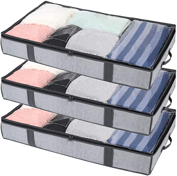 Wholesale Custom Cheap Non Woven Under bed Storage Organizer For Comforters Clothes Blanket Storage