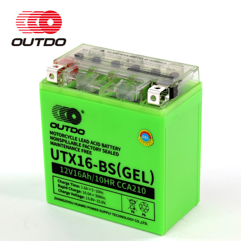 OUTDO GEL battery for motorcycle(GEL motorcycle battery)