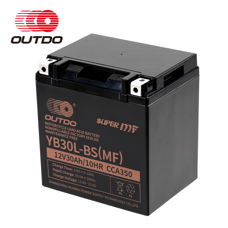 OUTDO Factory Activated Sealed MF motorcycle battery(VRLA Maintanance Free)