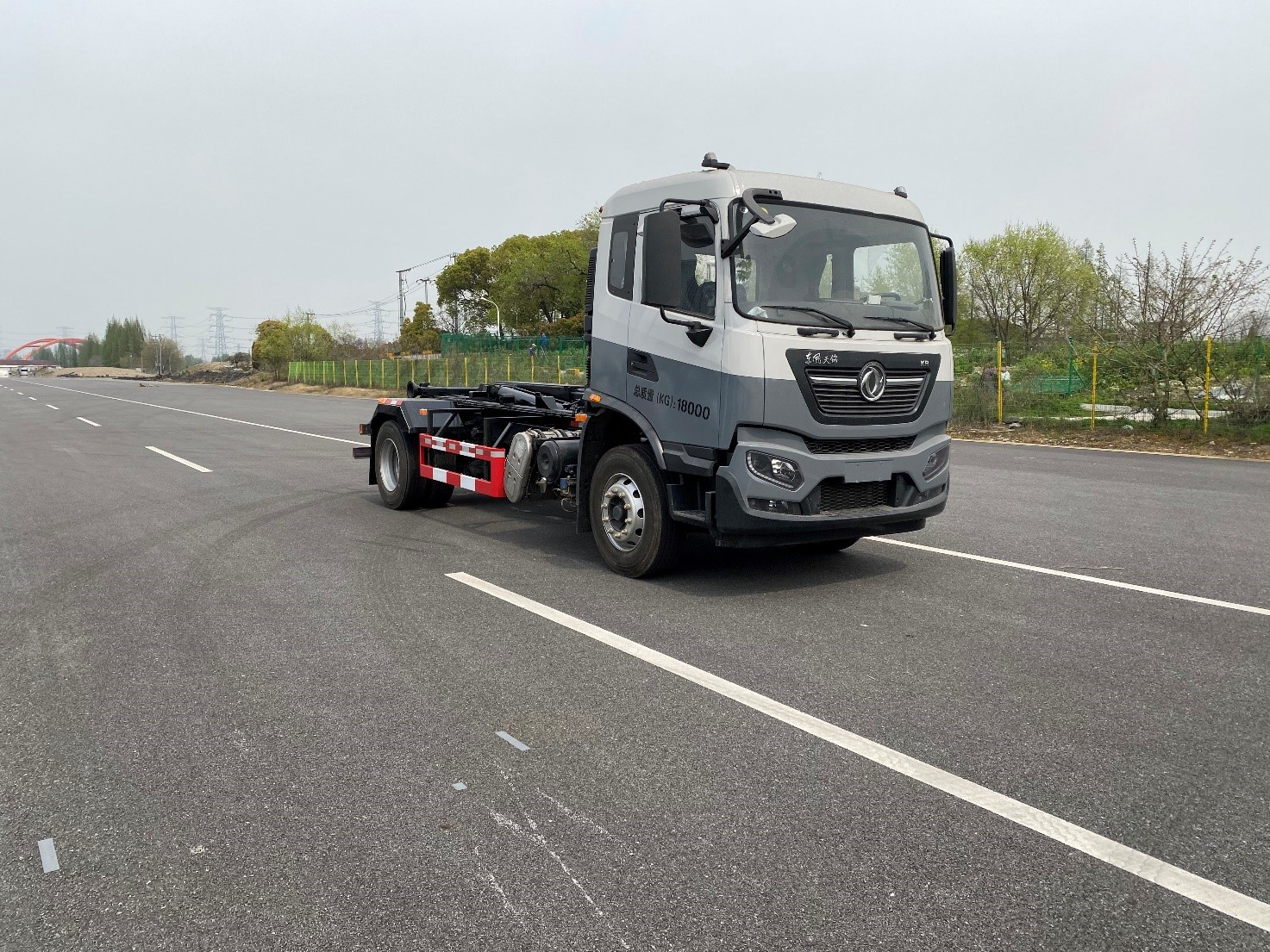 8T detachable container garbage truck