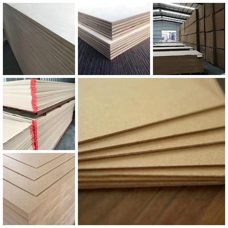 High strengh Medium / High density Fiberboard, Furniture MDF, packing MDF， Fireproof / Moisture proof MDF