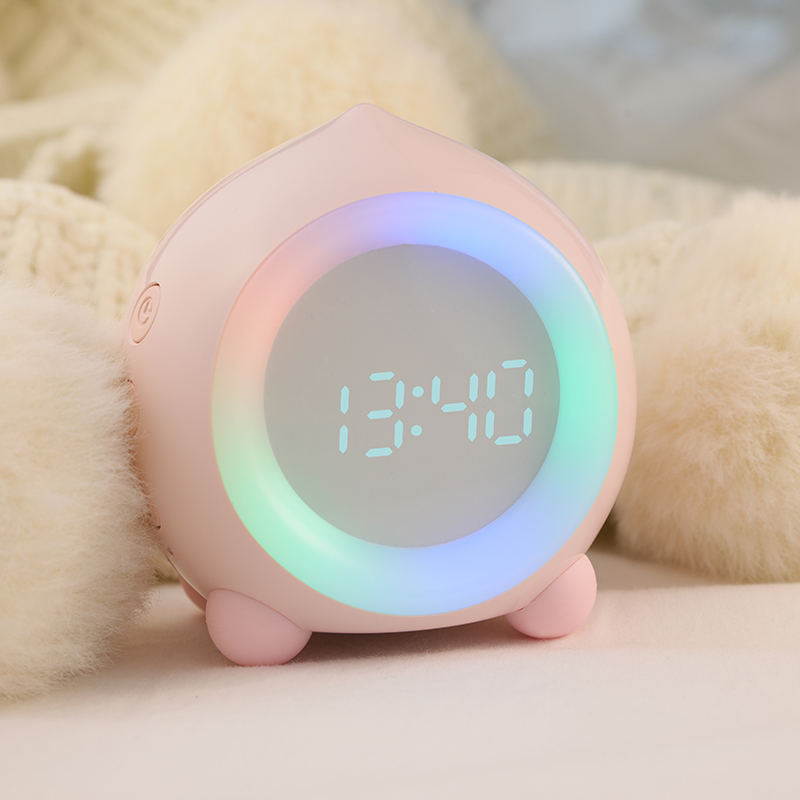 AN0543 Cute Peach Kids Sleep Trainer Clock
