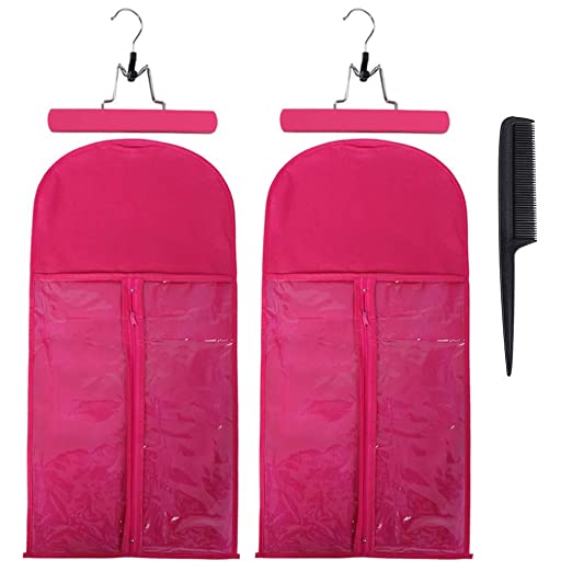 Wig Pvc Hair Extensions Packaging Bag For Girls